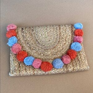 Braided jute clutch
